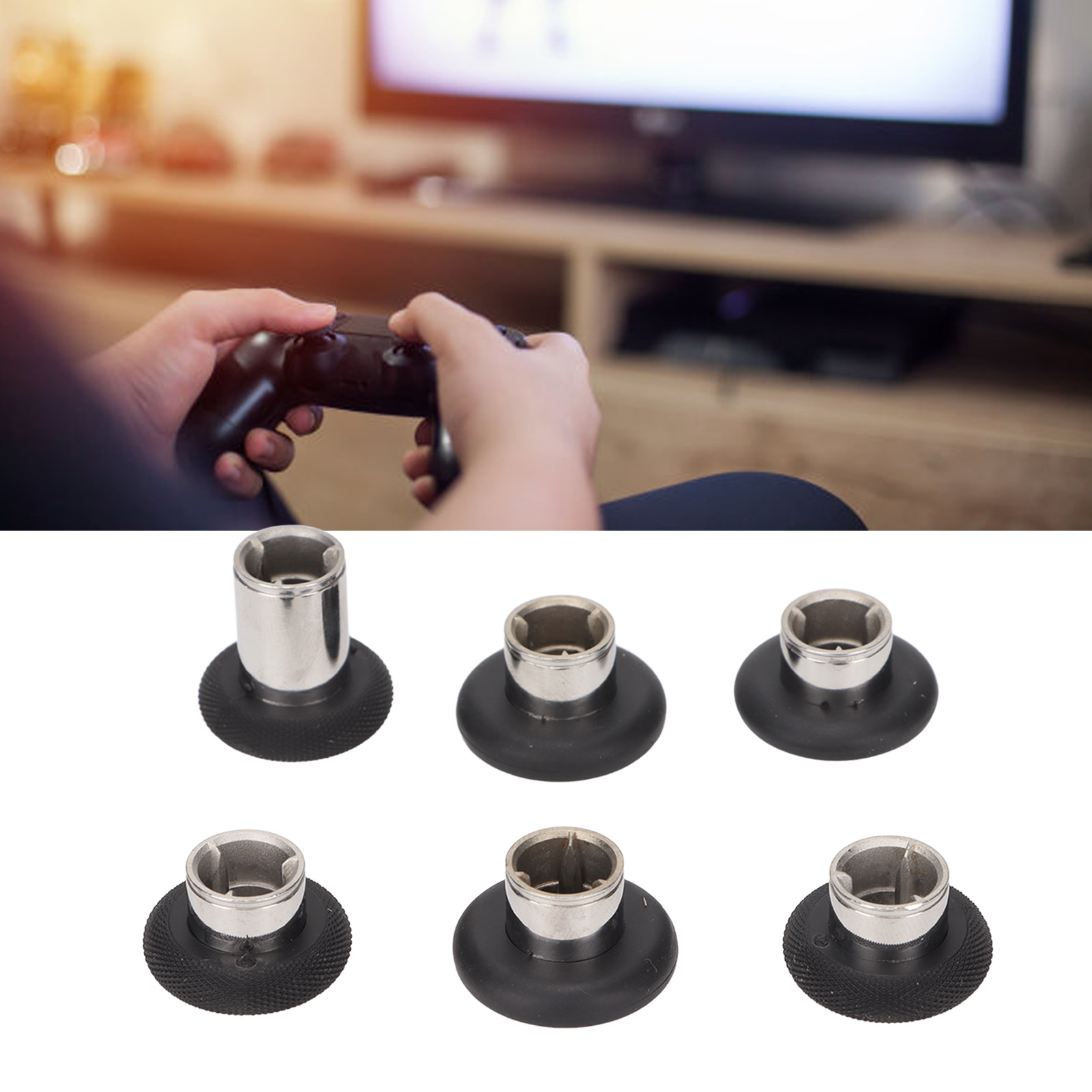 Jjk Gaming Accessories - 6 Stück Metall-Ersatz-Joysticks Grip Swap Joysticks