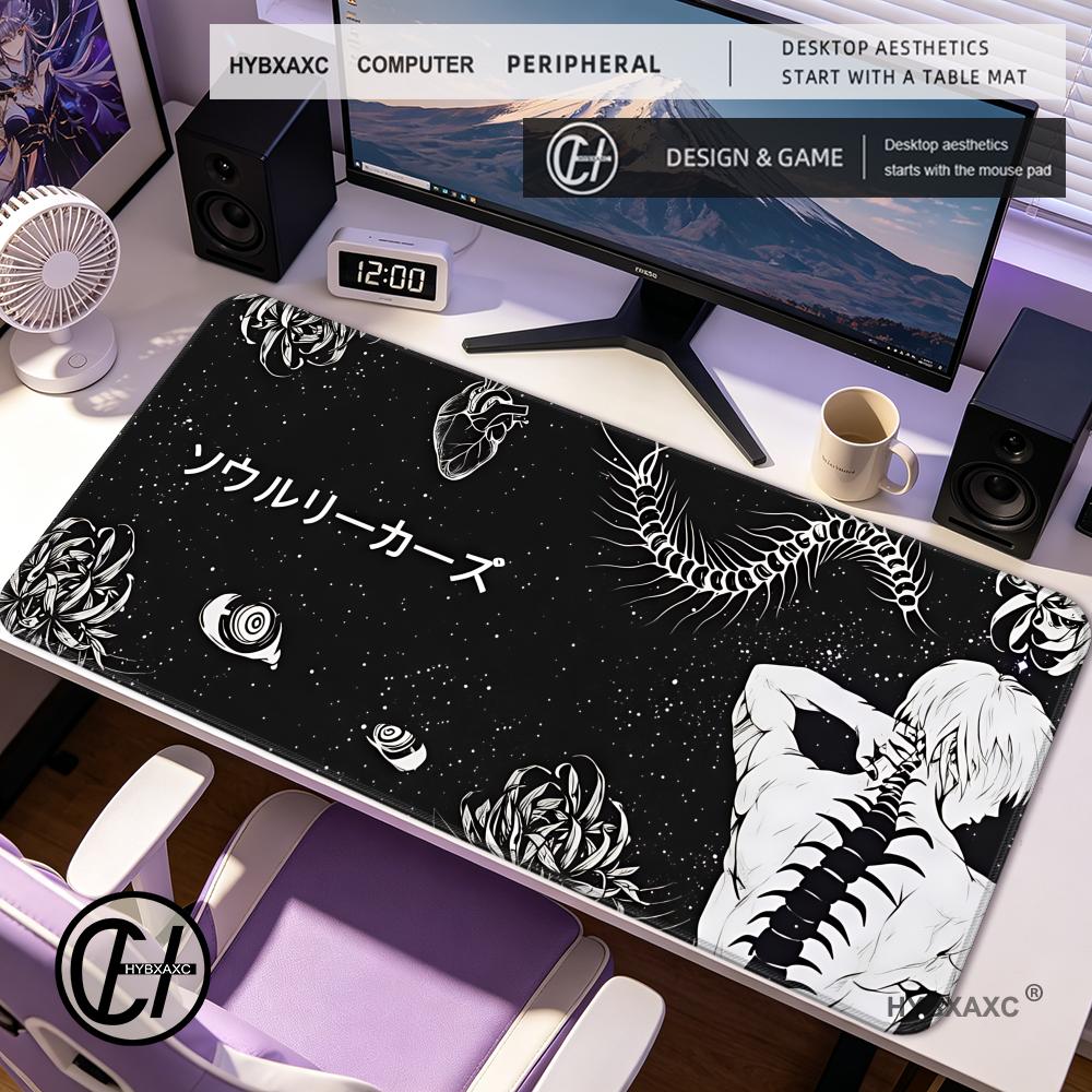 Gaming Accessories Boys - HYBXAXC Dark Anime Boy MousePad, Schreibtischunterlage