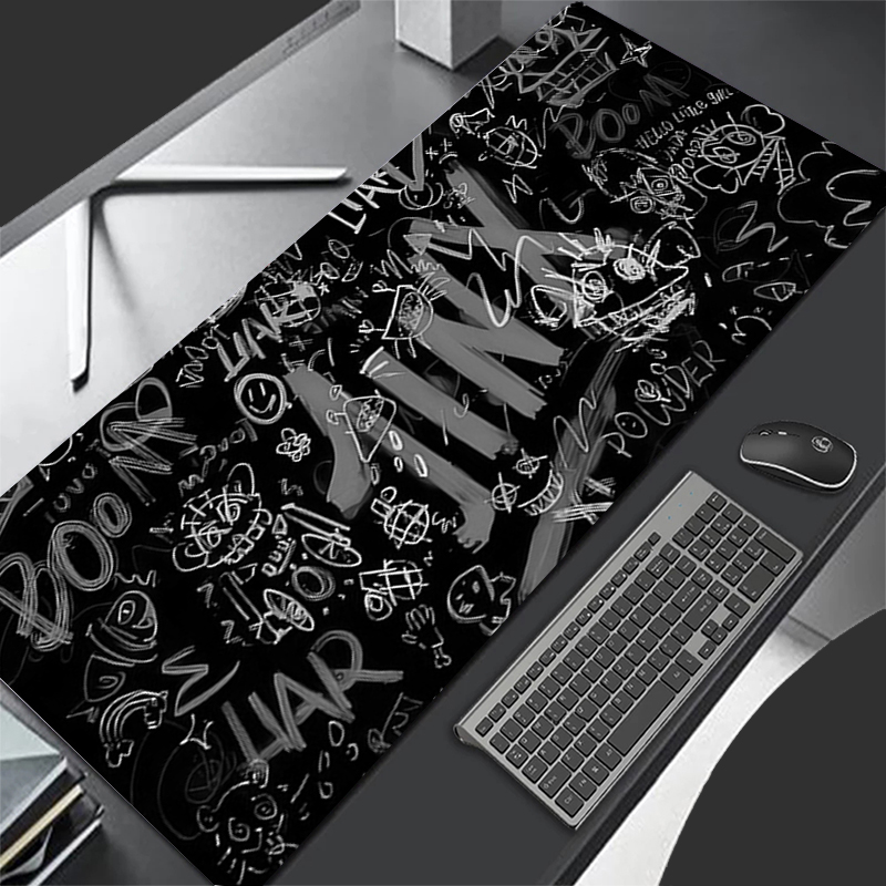 Jinx Gaming Accessories - Schwarz grau J-jinx Großes Mauspad Gamer