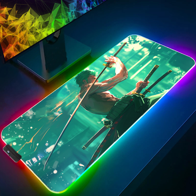 ONE PIECE Zoro Mauspad RGB Gam – Gaming Accessories Desktop Bewertung und Preis