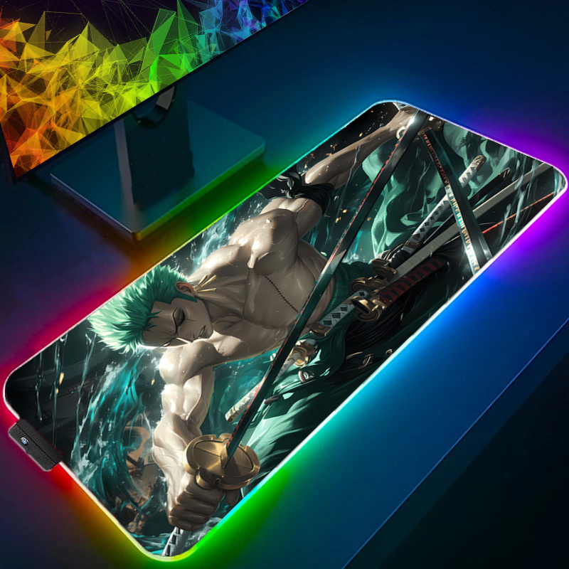 ONE PIECE Zoro Mauspad RGB Gam – Gaming Accessories Desktop Bewertung und Preis