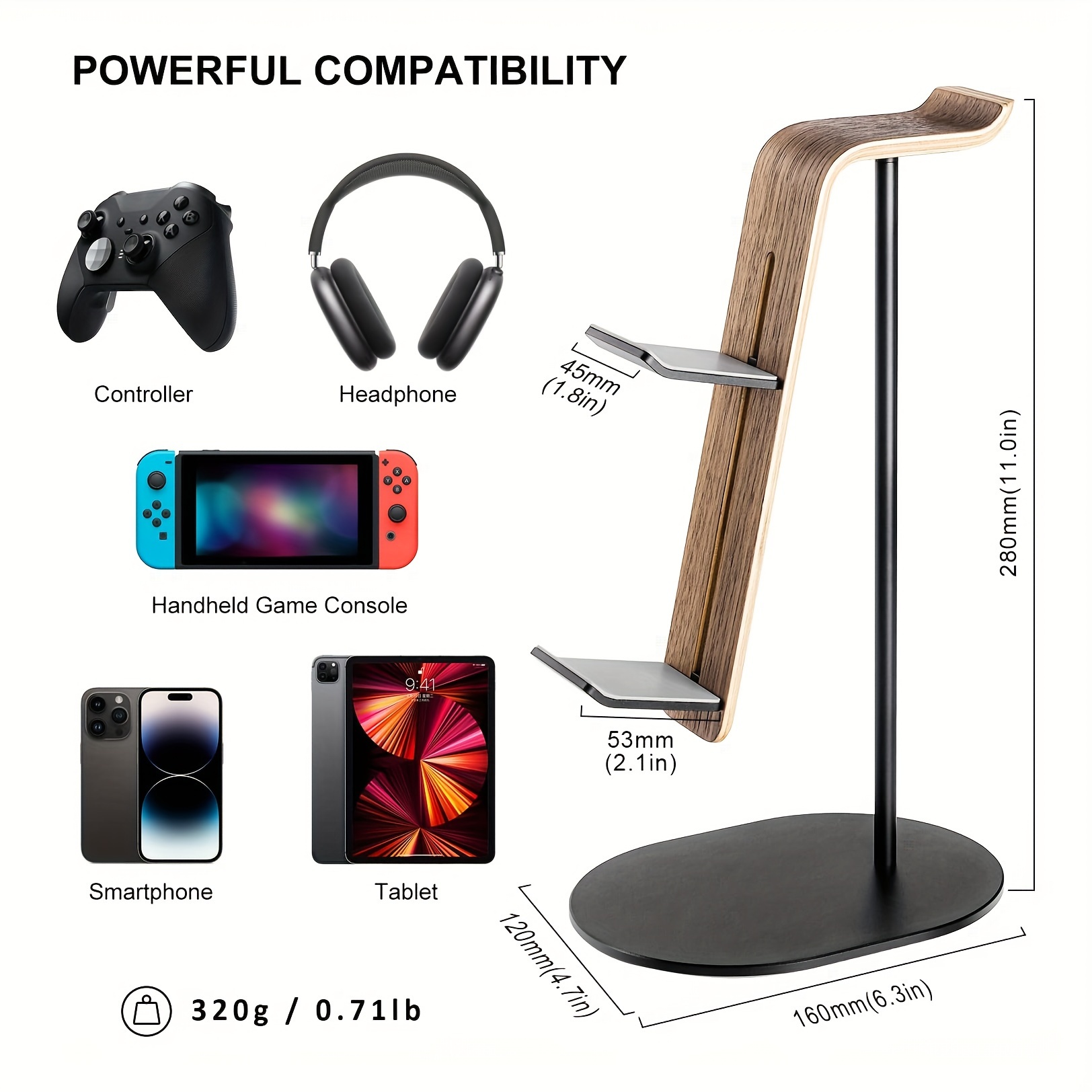 Holz-Controller- und Headset-H – Gaming Accessories Sale Bewertung und Preis