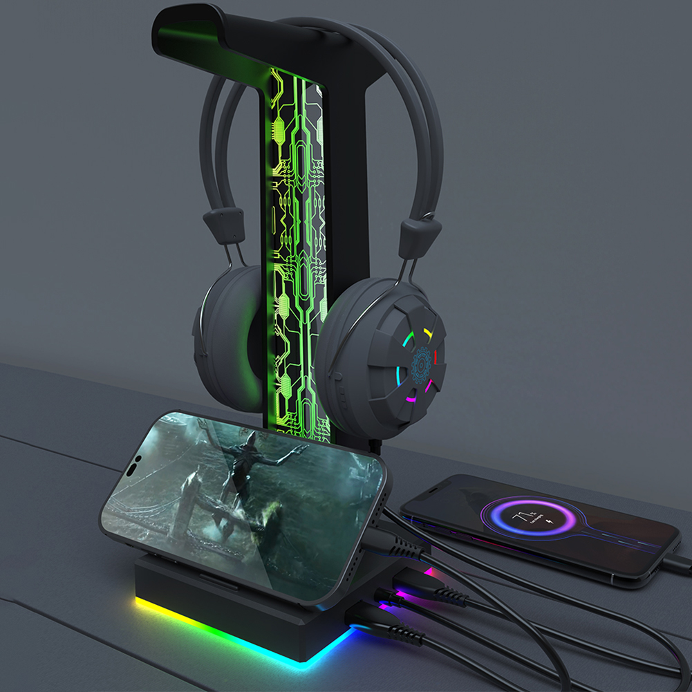 RGB Gaming Kopfhörer ständer D – Gaming Accessories Setup Bewertung und Preis