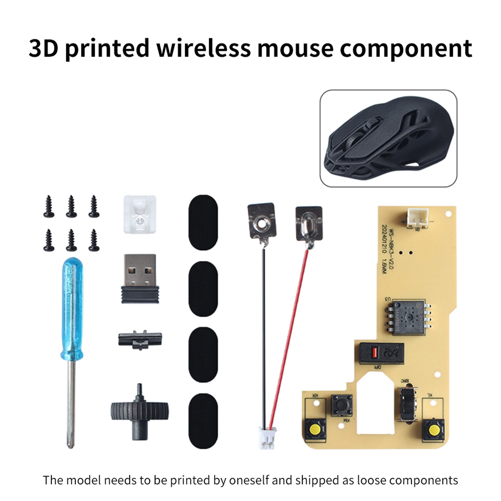 1 Set DIY Drahtlose Maus Druck – Gaming Hardware And Accessories Bewertung und Preis